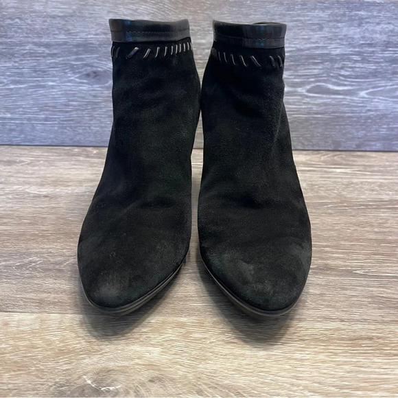Aquatalia Marvin K Riley Suede Waterproof Ankle Heeled Boots Size 7.5 - Picture 2 of 16